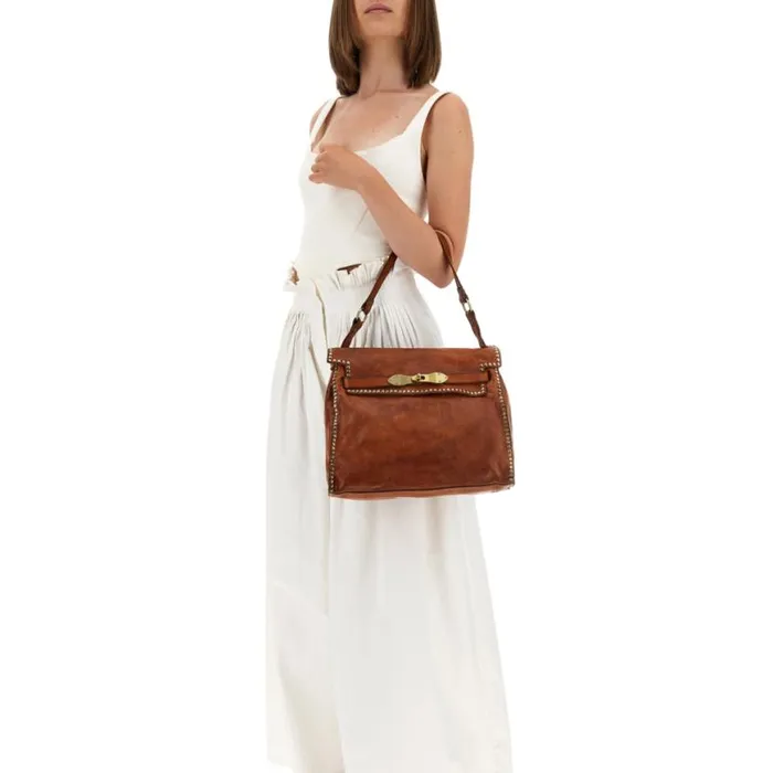 Women Kura Cognac Campomaggi ShoppersTote Bags
