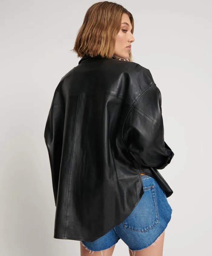Women LAST KISS LEATHER DARIA SHACKET One Teaspoon Shirts Women LAST KISS LEATHER DARIA SHACKET One Teaspoon Shirts