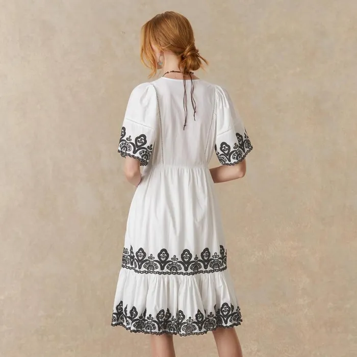 Women Layna Embroidered Dress White Sundance Catalog Dresses and Jumpsuits Women Layna Embroidered Dress White Sundance Catalog Dresses and Jumpsuits