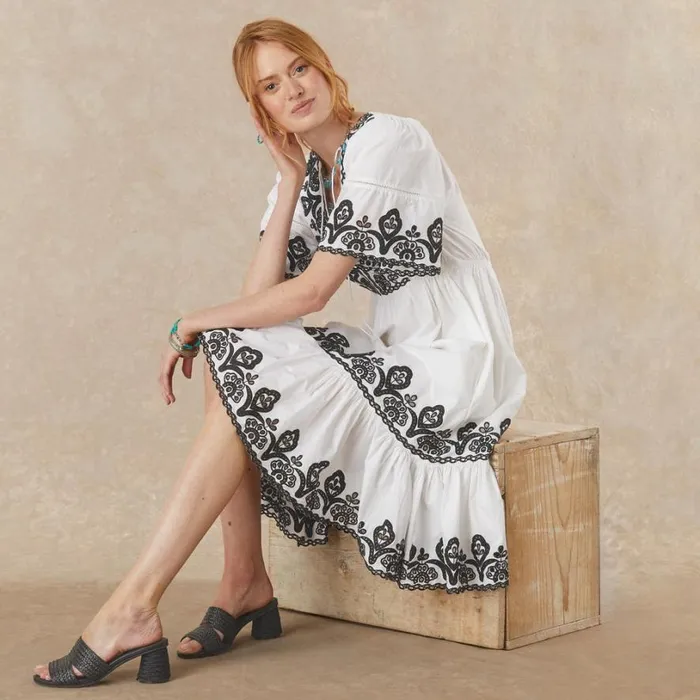 Women Layna Embroidered Dress White Sundance Catalog Dresses and Jumpsuits Women Layna Embroidered Dress White Sundance Catalog Dresses and Jumpsuits