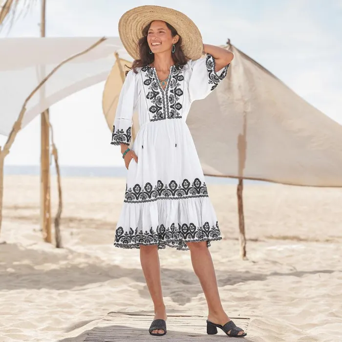 Women Layna Embroidered Dress White Sundance Catalog Dresses and Jumpsuits Women Layna Embroidered Dress White Sundance Catalog Dresses and Jumpsuits