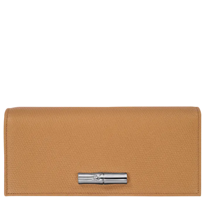Women Le Roseau Flap wallet WalnutWalnutWalnut Wallets Longchamp