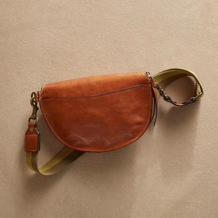 Women Lechero Leather Belt Bag Cognac Sundance Catalog Handbags
