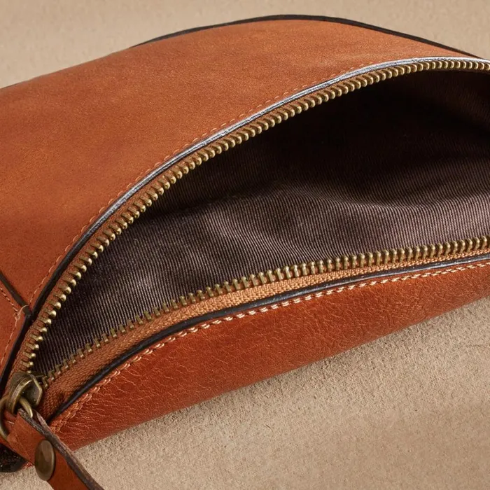 Women Lechero Leather Belt Bag Cognac Sundance Catalog Handbags