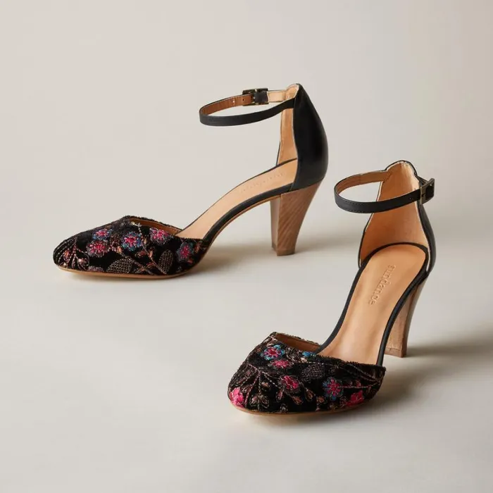 Women Lilia Heels Black Multi Sundance Catalog Shoes
