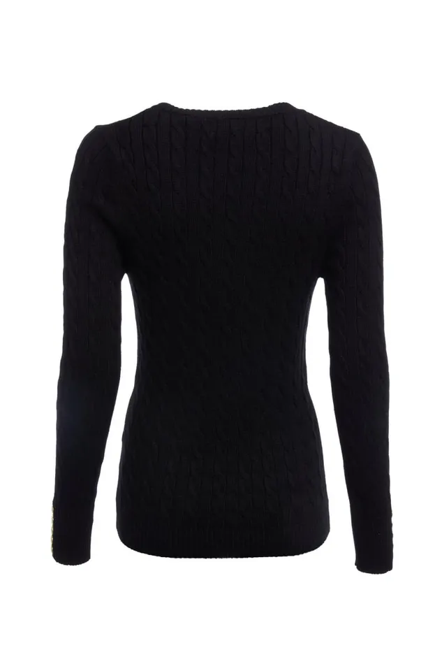 WomenLittle Knitwear Holland Cooper Seattle VNeck Knit Black WomenLittle Knitwear Holland Cooper Seattle VNeck Knit Black