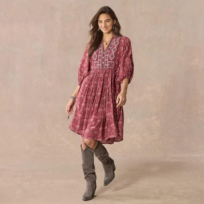 Women Lizet Dress Henna Sundance Catalog Dresses and Jumpsuits