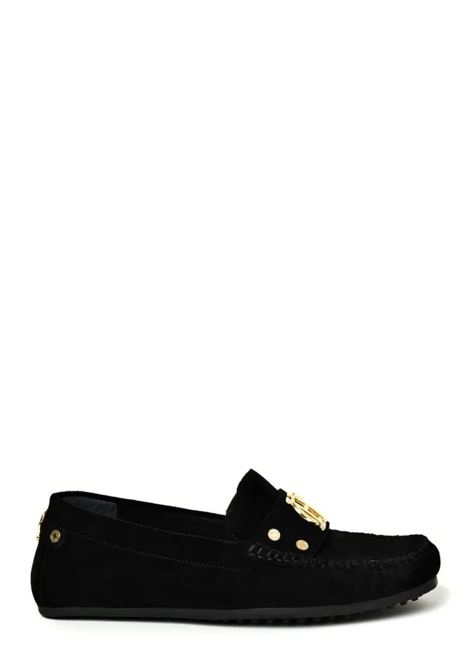 Women Loafers Holland Cooper The Driving Loafer Black