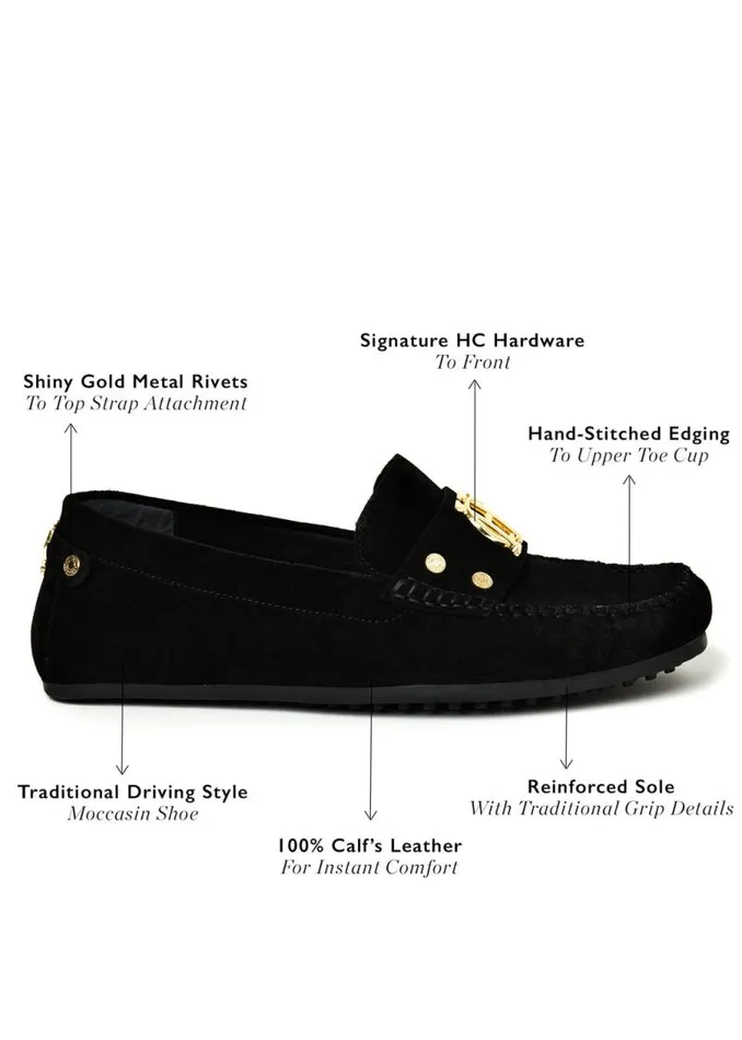 Women Loafers Holland Cooper The Driving Loafer Black