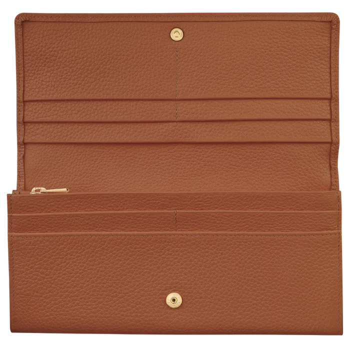 Women Longchamp Le Foulonn Continental wallet CaramelCaramelCaramel Wallets Women Longchamp Le Foulonn Continental wallet CaramelCaramelCaramel Wallets