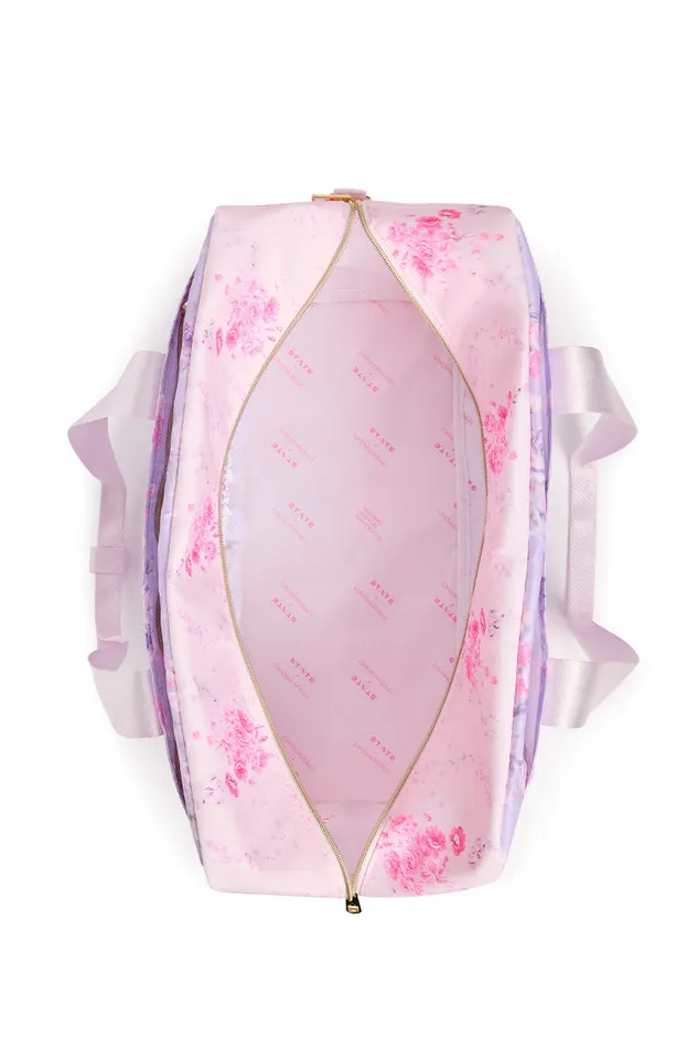 Women LoveShackFancy Bags and Travel State Wellington Weekender Happy Thoughts
