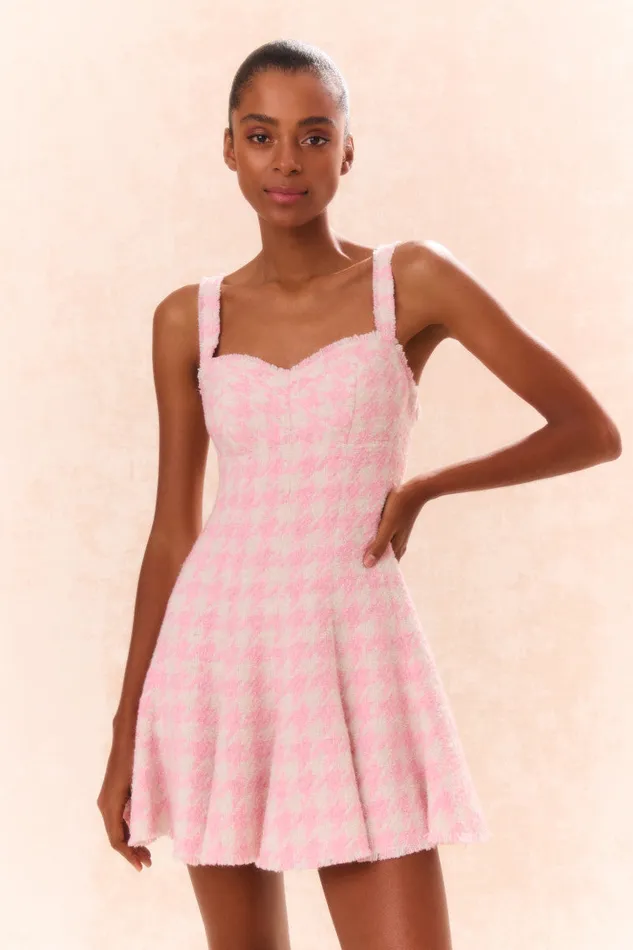 Women LoveShackFancy Dresses Josalie Tweed Dress Rose Quartz