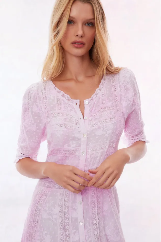 Women LoveShackFancy Dresses Minka Maxi Dress Peony Pink Women LoveShackFancy Dresses Minka Maxi Dress Peony Pink