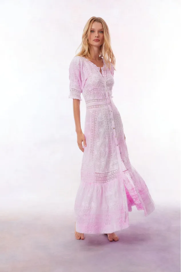 Women LoveShackFancy Dresses Minka Maxi Dress Peony Pink Women LoveShackFancy Dresses Minka Maxi Dress Peony Pink