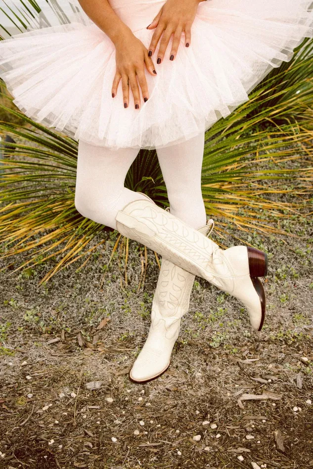 Women LoveShackFancy Shoes The Richmond Boot By City Boots Bone Women LoveShackFancy Shoes The Richmond Boot By City Boots Bone