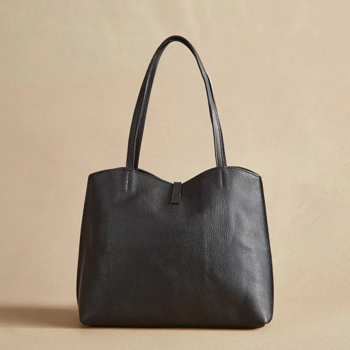 Women Lucero Latch Tote Black Sundance Catalog Handbags