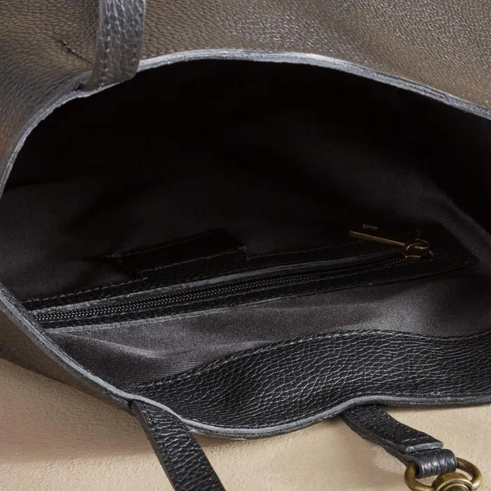 Women Lucero Latch Tote Black Sundance Catalog Handbags