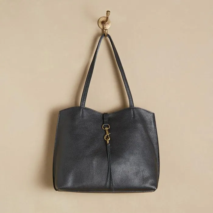 Women Lucero Latch Tote Black Sundance Catalog Handbags