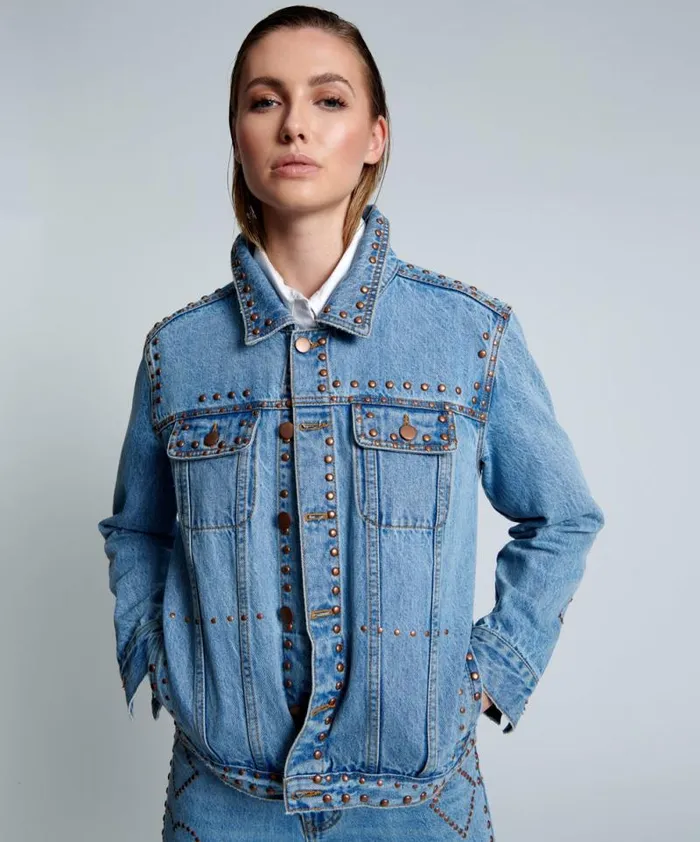 Women LUCKY BET DENIM TRUCKER JACKET One Teaspoon Denim Jackets Women LUCKY BET DENIM TRUCKER JACKET One Teaspoon Denim Jackets