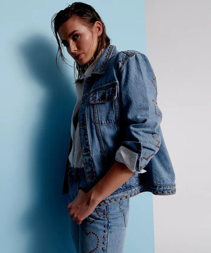Women LUCKY BET DENIM TRUCKER JACKET One Teaspoon Denim Jackets Women LUCKY BET DENIM TRUCKER JACKET One Teaspoon Denim Jackets