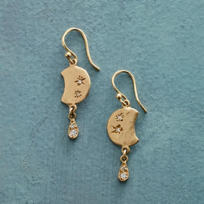 Women Lunar Phase Earrings Sundance Catalog Earrings