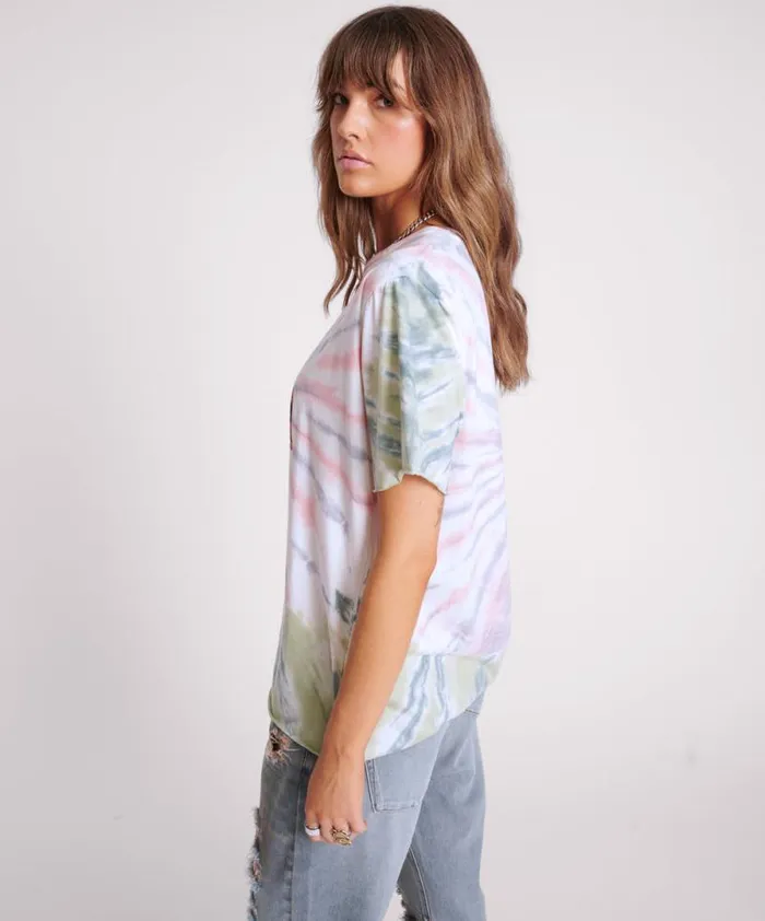 Women MADE IN HELL TIE DYE OVERSIZED TEE One Teaspoon Tees and Tanks