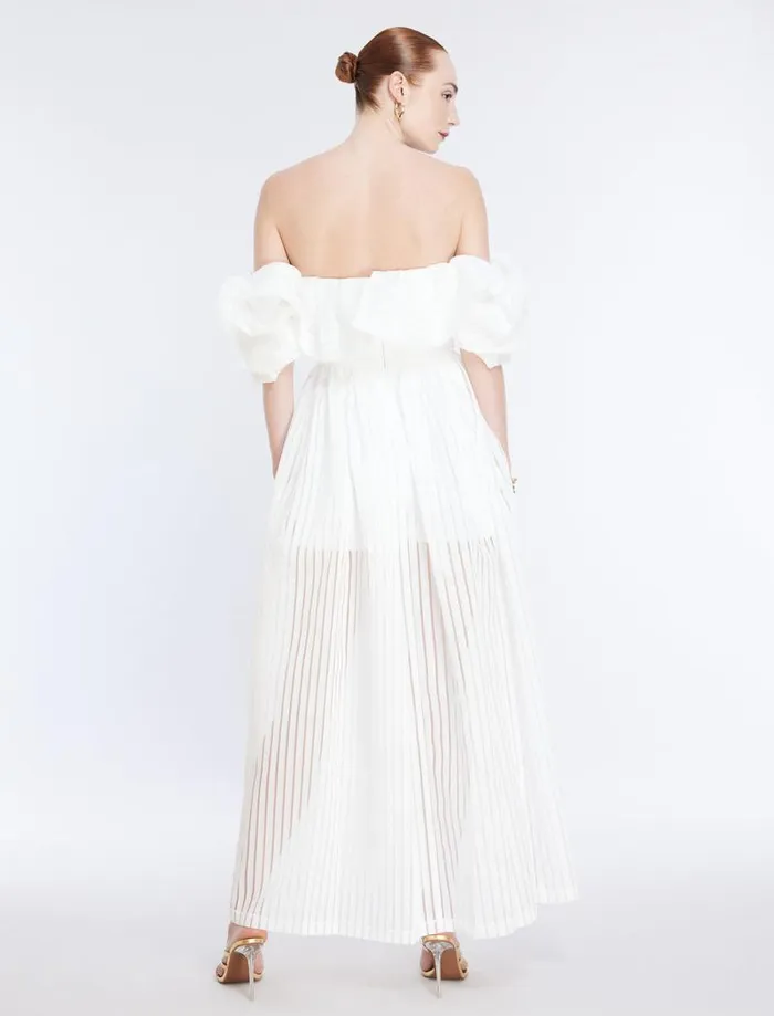 Women Maisie Off Shoulder Romper Gardenia BCBG Jumpsuits and Rompers Women Maisie Off Shoulder Romper Gardenia BCBG Jumpsuits and Rompers