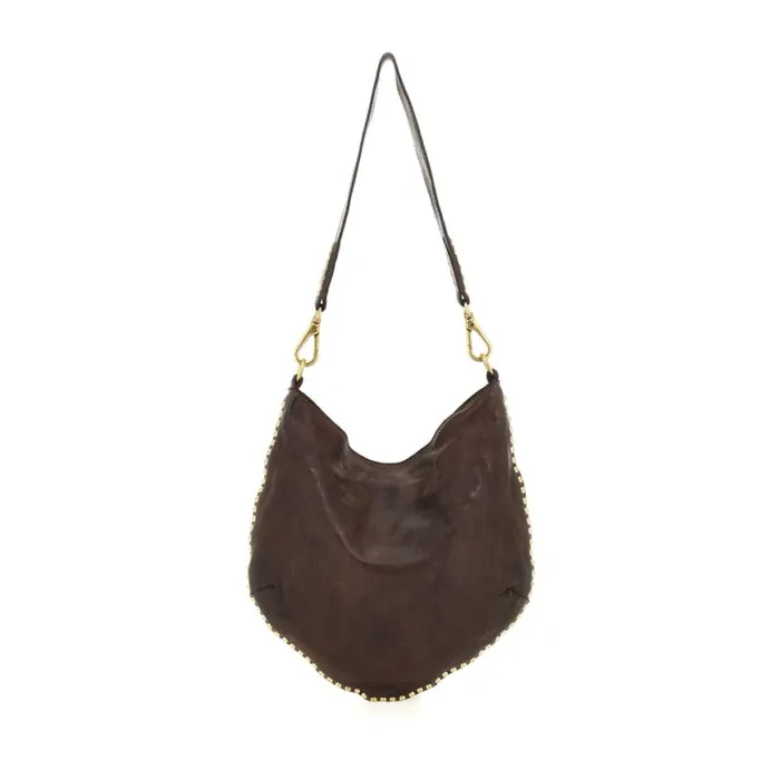 Women Malachite Brown Campomaggi ShoulderHobo Bag