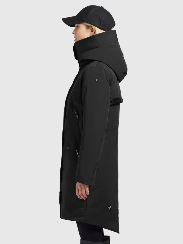 Women Mantel CHARLYN4 Schwarz Schwarz Parkas KHUJO