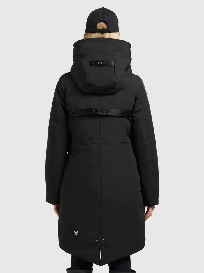 Women Mantel CHARLYN4 Schwarz Schwarz Parkas KHUJO