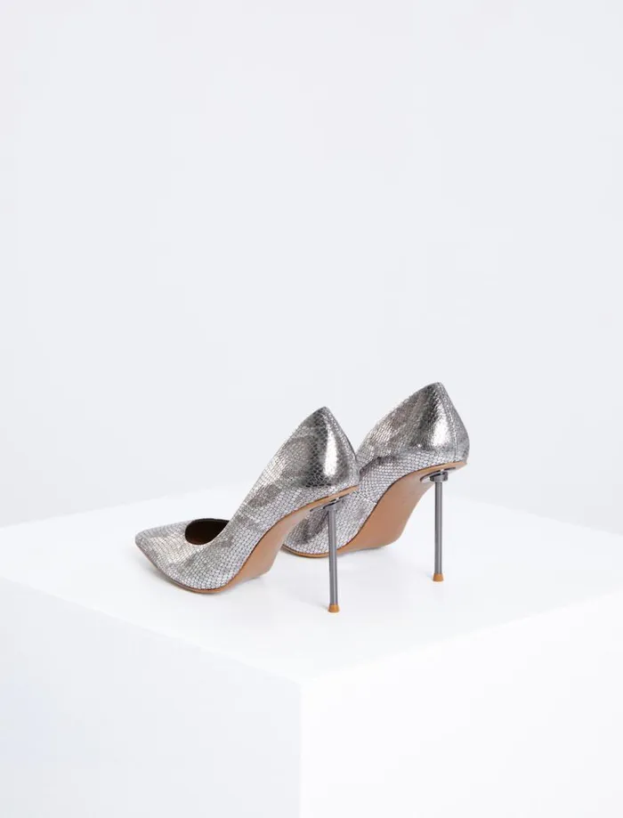 Women Marain Pump Heel Graphite Snake BCBG Shoes Women Marain Pump Heel Graphite Snake BCBG Shoes
