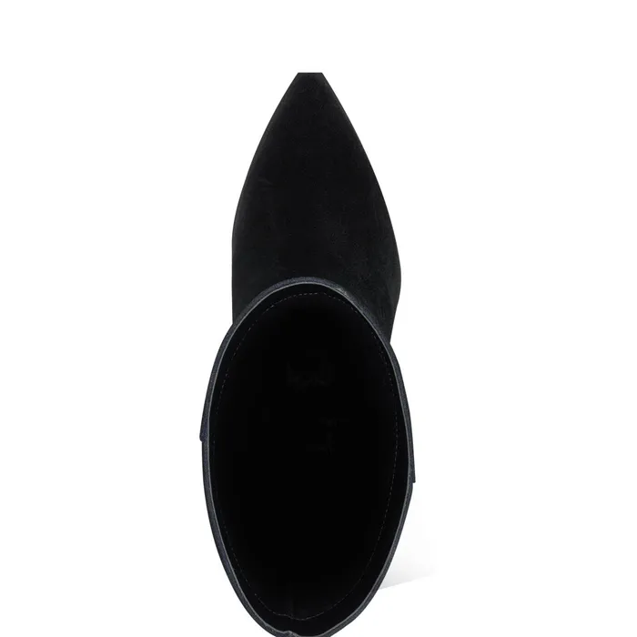Women Marc Fisher Boots Challi Pointy Toe Boot Black Suede