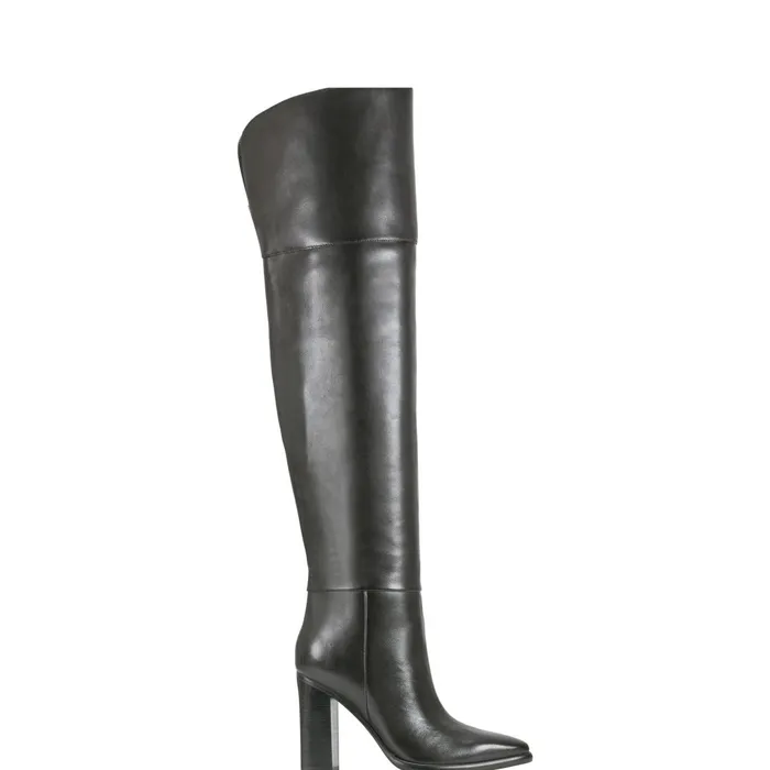 Women Marc Fisher Boots Lasli Over The Knee Boot Black Leather