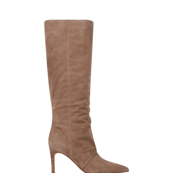 Women Marc Fisher Boots Narysa Dress Boot Natural Suede