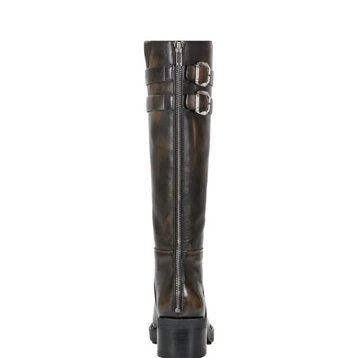 Women Marc Fisher Casual Boots Dariya Casual Boot Dark Brown Leather