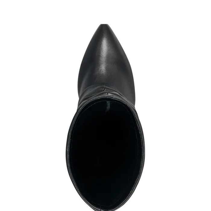 Women Marc Fisher Dress Boots Lalita Foldover Dress Boot Black Leather