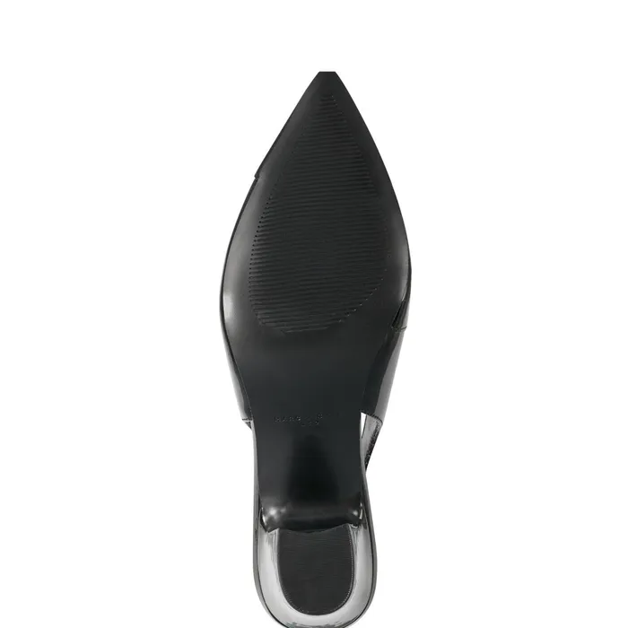 Women Marc Fisher Heels and Pumps Blakeley Slingback Pump Black Patent Leather