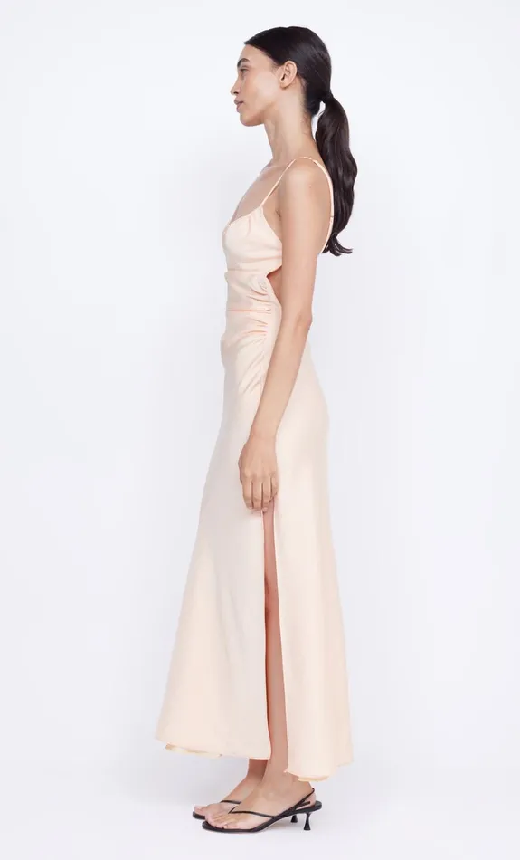 Women MARI LOU GATHERED MAXI DRESS 8211 PEACH Bec Bridge Prom Dresses