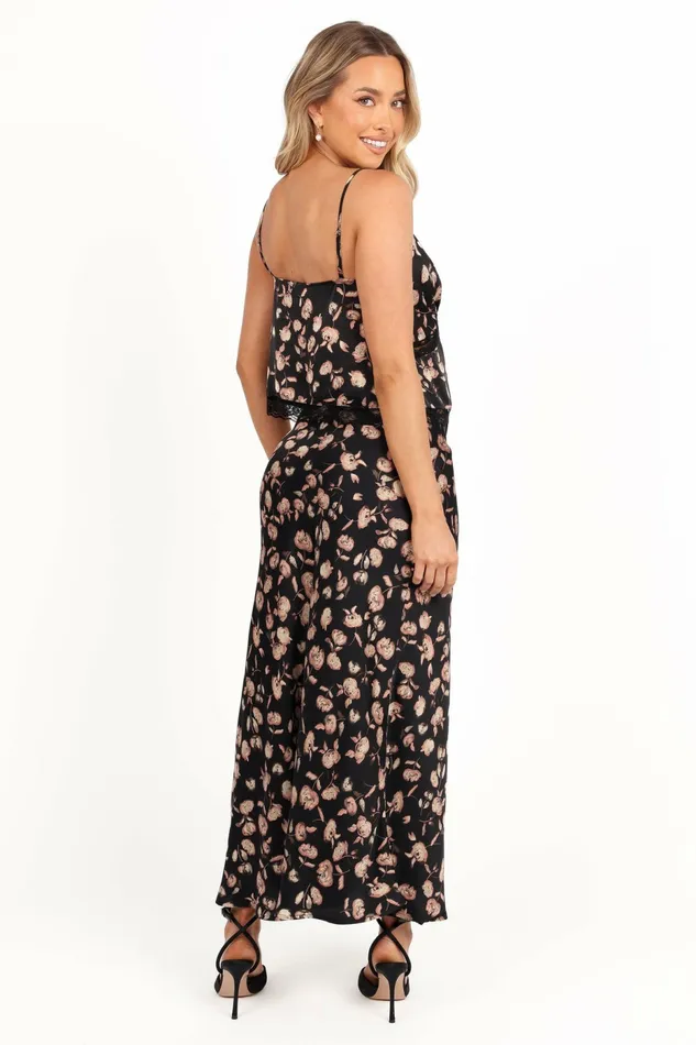 Women Matching Sets Petal and Pup Aurelia Two Piece Set Black Floral