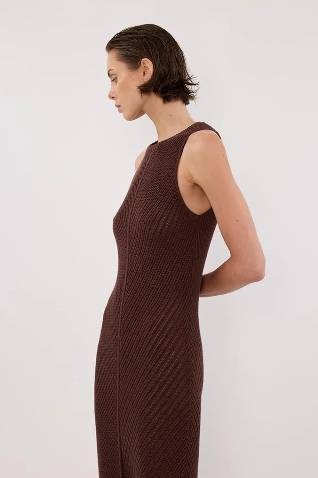 Women Maxi Dresses DISSH BLOOM CHOC CROCHET MAXI DRESS