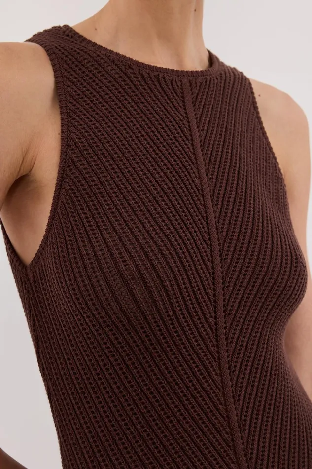 Women Maxi Dresses DISSH BLOOM CHOC CROCHET MAXI DRESS