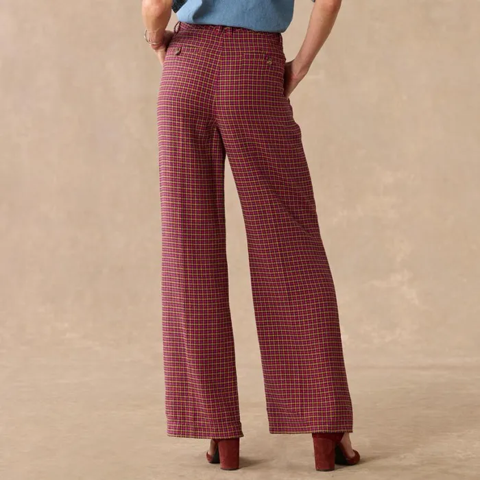 Women Mayra Plaid Pants Rouge Sundance Catalog Pants and Shorts