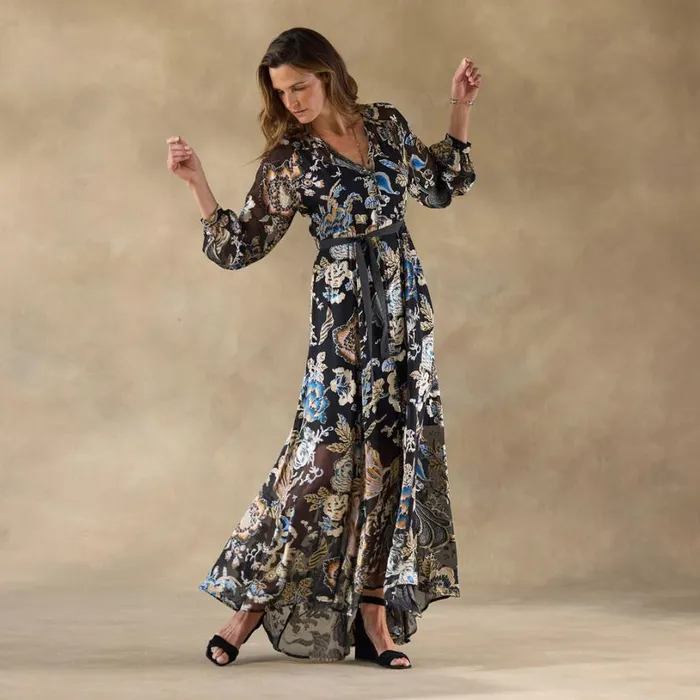 Women Melina Maxi Dress Floral Sundance Catalog Dresses and Jumpsuits