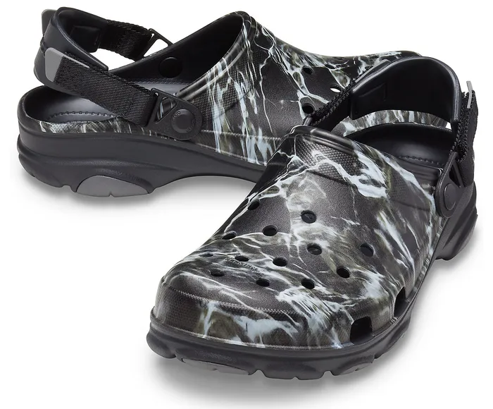 WomenMen Crocs Classic AllTerrain Mossy Oak Elements Clog Black Clogs