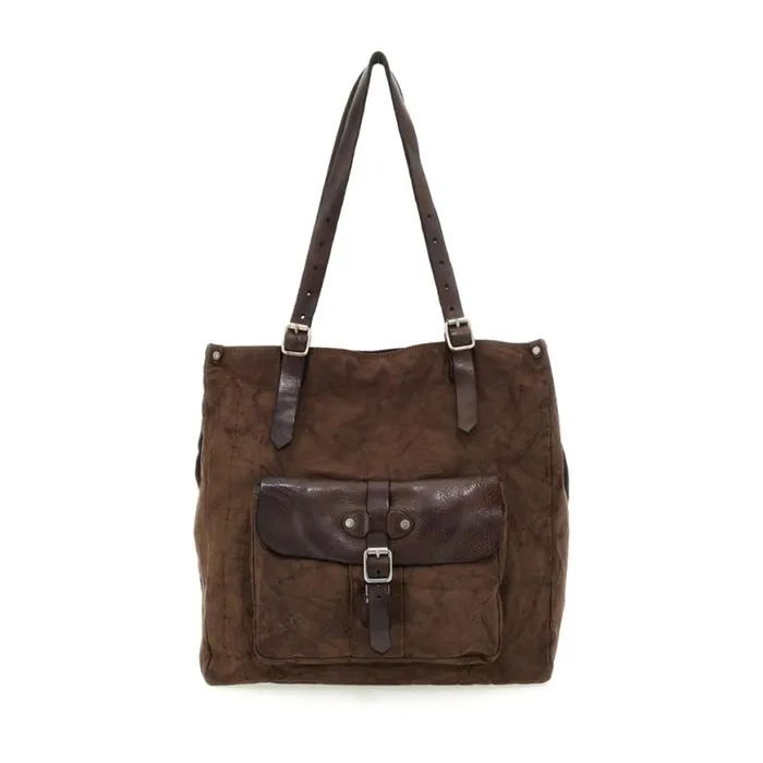 WomenMen Saturno Brown Campomaggi ShoppersTote Bags