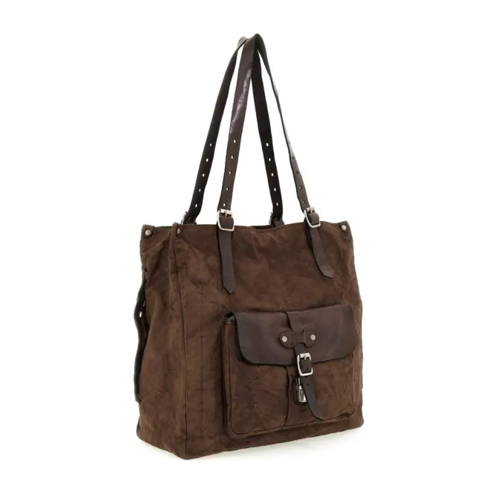 WomenMen Saturno Brown Campomaggi ShoppersTote Bags