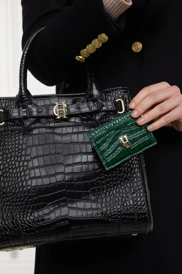 WomenMen Small Leather Goods Holland Cooper Chelsea Card Holder Emerald Croc WomenMen Small Leather Goods Holland Cooper Chelsea Card Holder Emerald Croc
