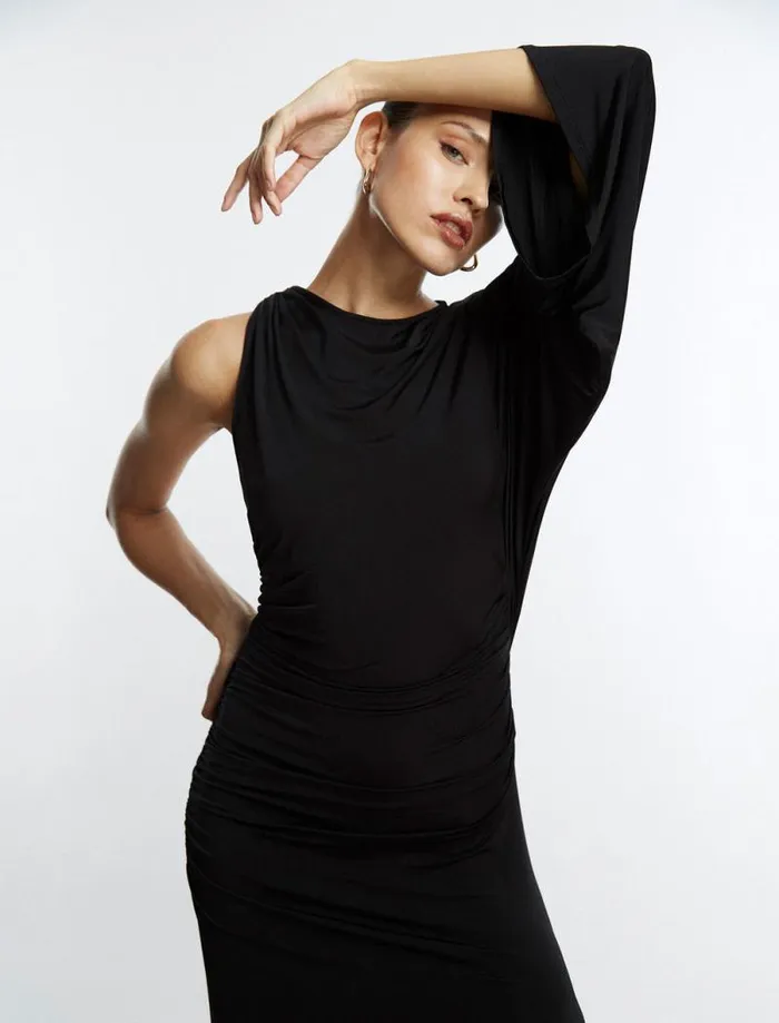 Women Merritt Evening Gown Black BCBG Dresses