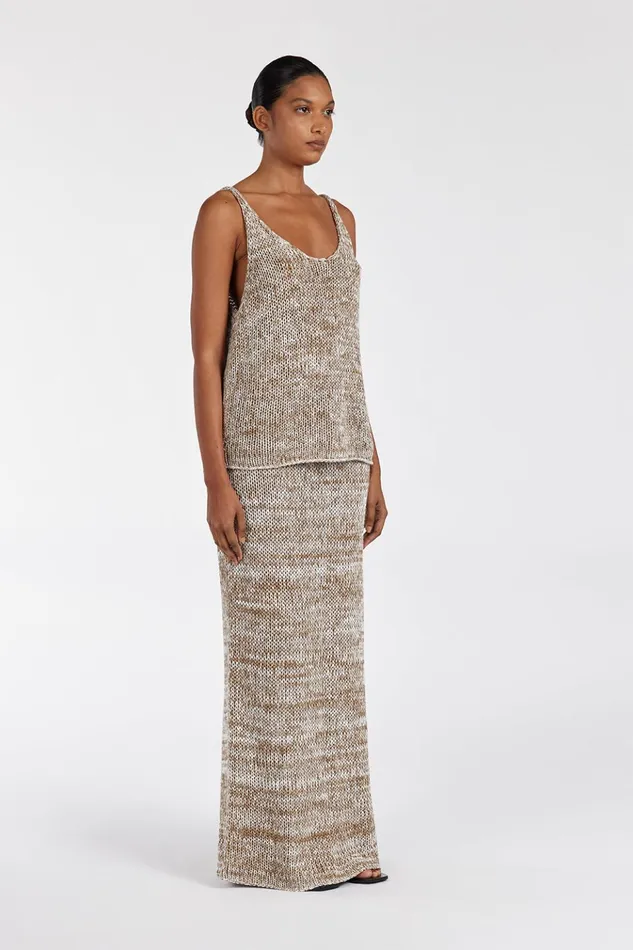 Women Midi DISSH HEIDI TAN MARLE MIDI SKIRT