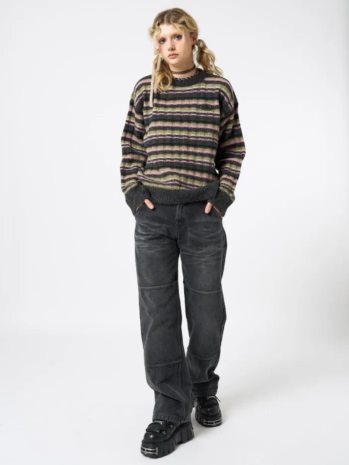Women Minga London Knitwear Evelyn Striped Knit Sweater